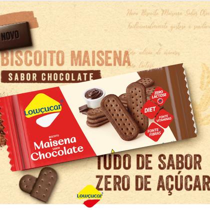 Imagem de Biscoito Maisena Chocolate Lowçucar Zero Adição de Açúcares 115g