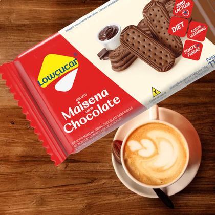 Imagem de Biscoito Maisena Chocolate Lowçucar Zero Adição de Açúcares 115g