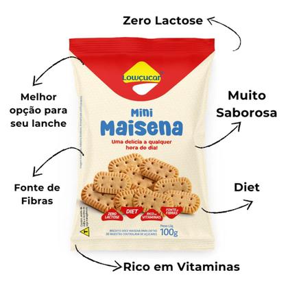 Imagem de Biscoito Mini Maisena Diet, Zero Lactose Lowçucar 100g