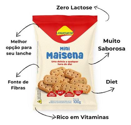 Imagem de Biscoito Mini Maisena Tradicional Diet Zero Lactose 100g