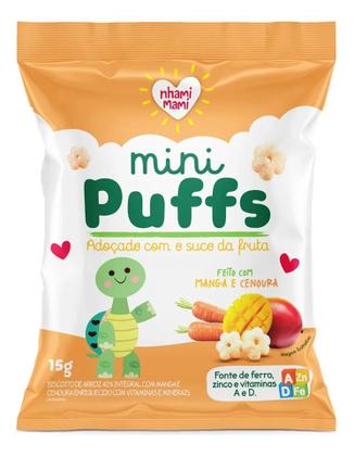 Imagem de Biscoito Mini Puffs Sortidos C/ 5x15gr Nhami Mami