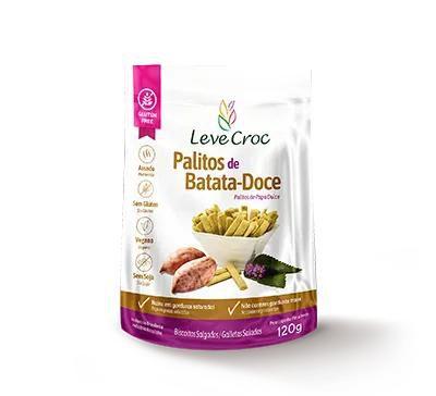 Imagem de Biscoito Palito Batata Doce Sem Glúten Leve Croc 120g