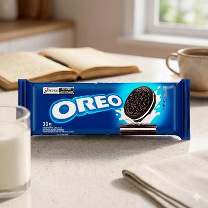 Imagem de Biscoito Recheado Oreo Original Sabor Baunilha 36g