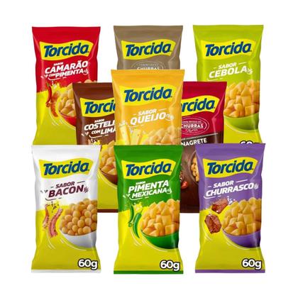 Imagem de Biscoito Salgadinho Torcida 60g C/10 Unidades