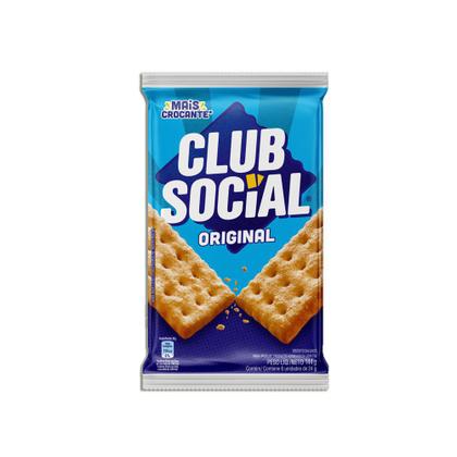 Imagem de Biscoito Salgado Club Social Pacote Com 6 Unidades Kit 5