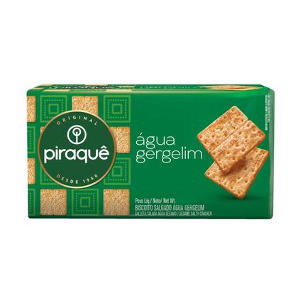 Imagem de Biscoito Salgado Piraquê Água E Gergelim Kit 3