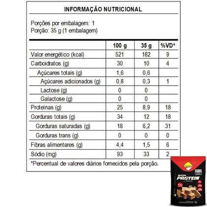 Imagem de Biscoito Wafer Chocolate Protein Diet Zero Lactose - Lowçúcar 35g