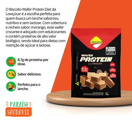 Imagem de Biscoito Wafer Chocolate Protein Diet Zero Lactose - Lowçúcar 35g