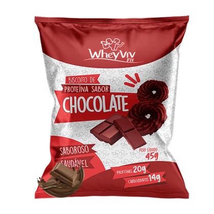 Imagem de Biscoito Whey Portein Fit Wheyviv 45g Zero Açúcar sem glúten