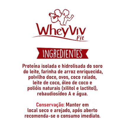 Imagem de Biscoito Whey Portein Fit Wheyviv 45g Zero Açúcar sem glúten