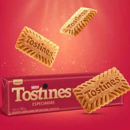 Imagem de Biscoitos Tostines Caramelizado Kit 3 Pacotes De 150G