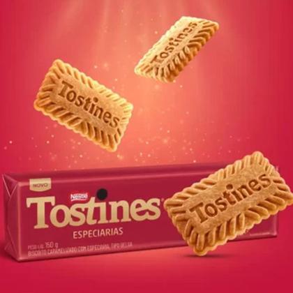 Imagem de Biscoitos Tostines Caramelizado Kit 54 Pacotes de 150g