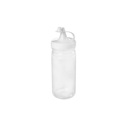 Imagem de Bisnaga Transparente 380ml Tubo Bico Fino Molho Plastico 4un