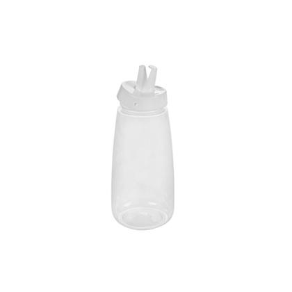 Imagem de Bisnaga Transparente 520ml Tubo Bico Fino Molho Plastico 4un