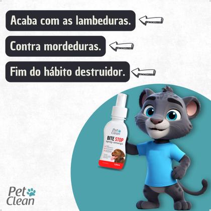 Imagem de Bite Stop Amargante Anti Mordida Spray Cães Pet Clean 120ml