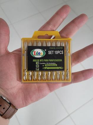 Imagem de Bits para Parafusadeira Dupla Philips 65 mm. com 10 peças Idea