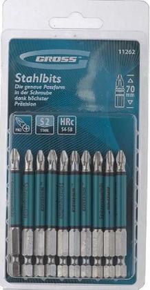 Imagem de Bits Phillips Encaixe 1/4 Comprimento 70 Mm Ph2 10 Pcs Gross