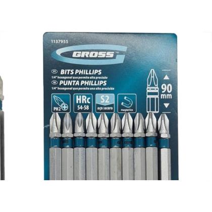 Imagem de Bits Phillips Gross S2(Ph2)X 90Mm C/10