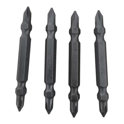 Imagem de Bits Pontas Duplas Magnéticas 65 mm. 10 peças Philips e Fenda Mista