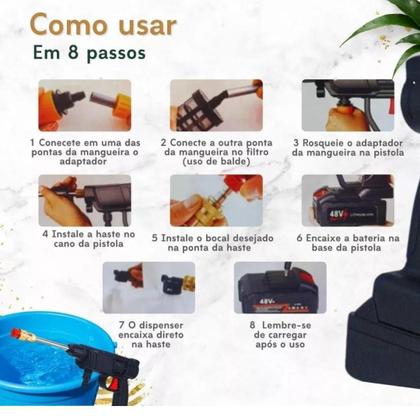 Imagem de Bivolt 96V 6 em 1: Potência Compacta para Limpeza Completa!