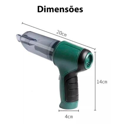 Imagem de Bivolt e Eficiente: Mini Soprador Aspirador de Pó 3 em 1 Portátil