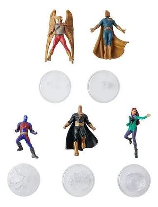 Imagem de Black Adam Adão Negro DC - Conjunto Set Com 5 Figuras 6 cm - Sunny