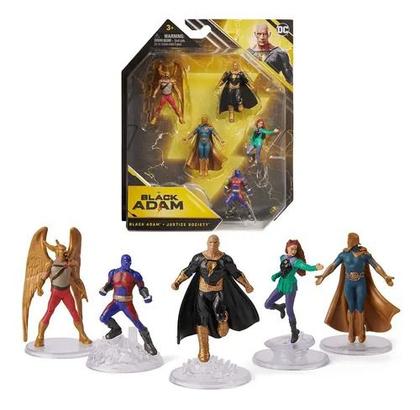 Imagem de Black Adam Adão Negro DC - Conjunto Set Com 5 Figuras 6 cm - Sunny