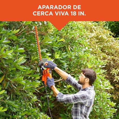 Imagem de Black Decker Aparador de Grama e Cerca Viva, com Tesoura de Poda, Alta Potência de Corte e Precisão, Modelo Beht201k, 110v