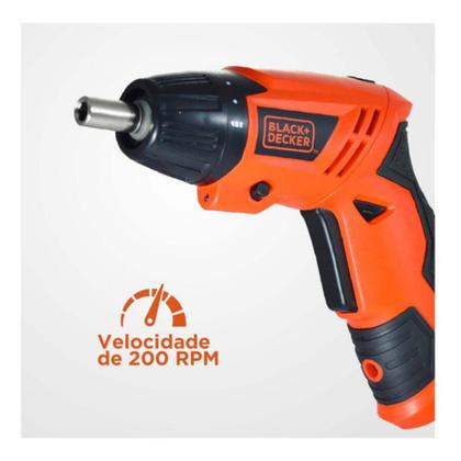 Imagem de Black Decker Parafusadeira, Bateria C/ 16 Acessórios 2 Modos KC4815K Bivolt