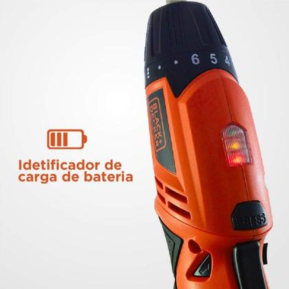 Imagem de Black Decker Parafusadeira, Bateria C/ 16 Acessórios 2 Modos KC4815K Bivolt