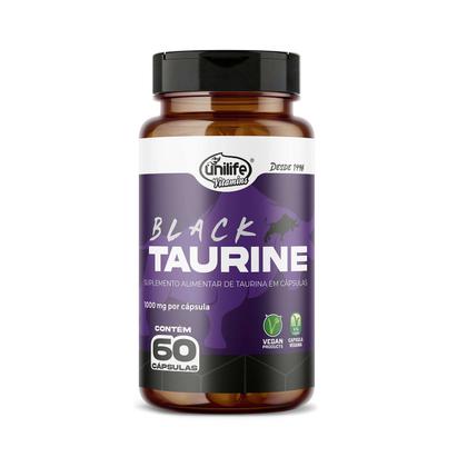 Imagem de Black Taurine 60 Cápsulas 1000mg Taurina Unilife