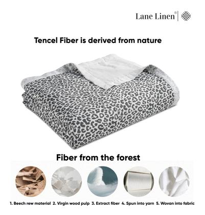 Imagem de Blanket Lane Linen Cooling King Size Lightweight Cheetah