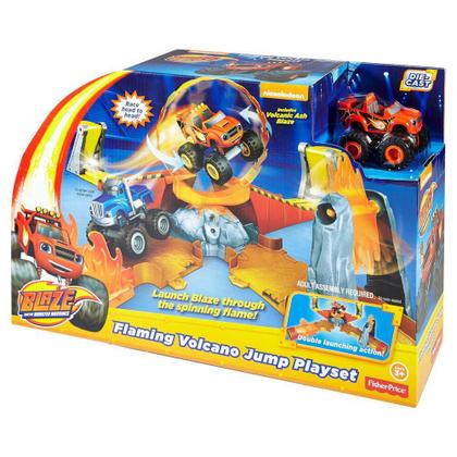 Blaze - Conjunto Vulcão Em Chamas - Fisher Price - Mattel