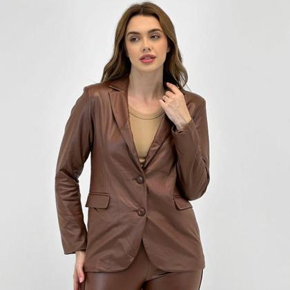 Imagem de Blazer Aishty em P.u Manga Longa Feminino