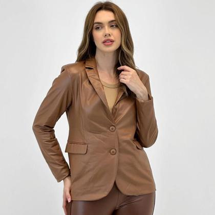 Imagem de Blazer Aishty em P.u Manga Longa Feminino