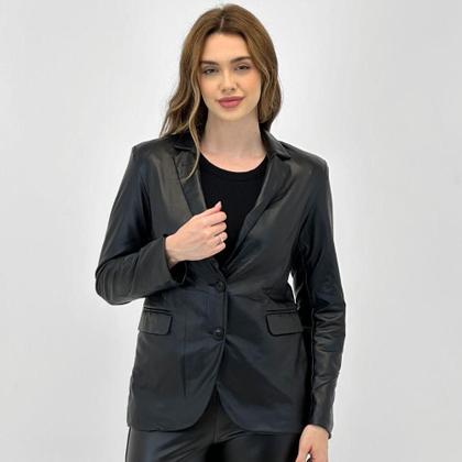 Imagem de Blazer Aishty em P.u Manga Longa Feminino