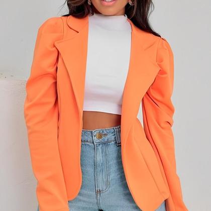 Imagem de Blazer Alfaiataria Feminino Com Manga Bufante Elegância e Sofisticação para Diversas Ocasiões