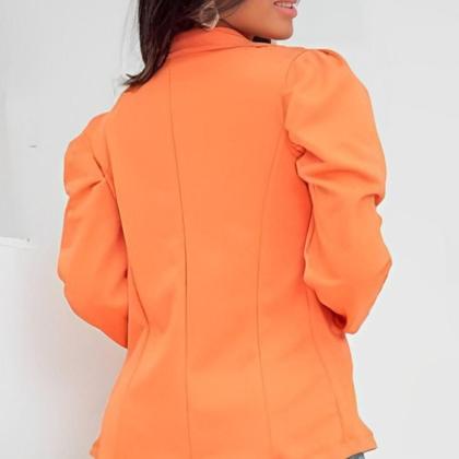 Imagem de Blazer Alfaiataria Feminino Com Manga Bufante Elegância e Sofisticação para Diversas Ocasiões