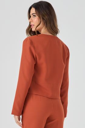 Imagem de Blazer Curto PKS Alfaiataria Social Terracota