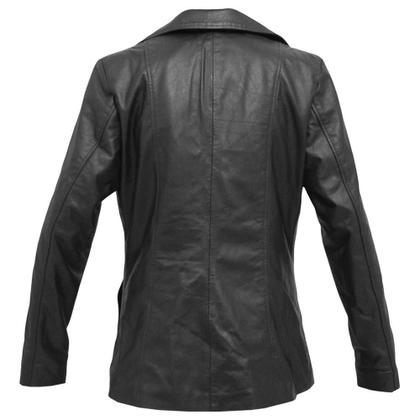 Imagem de Blazer de Couro Feminino SV7525 - Preto