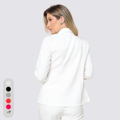 Imagem de Blazer Feminino Alfaiataria Com Botões