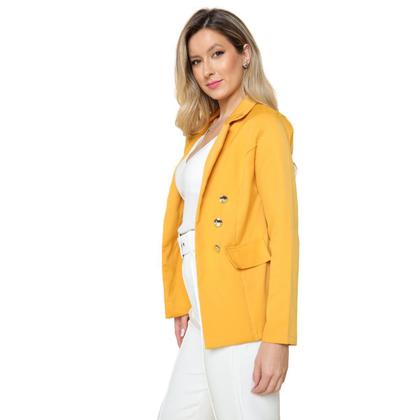 Imagem de Blazer Feminino Alfaiataria Com Botões