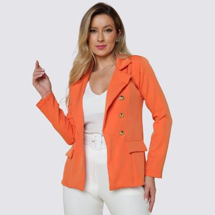 Imagem de Blazer Feminino Alfaiataria Com Botões