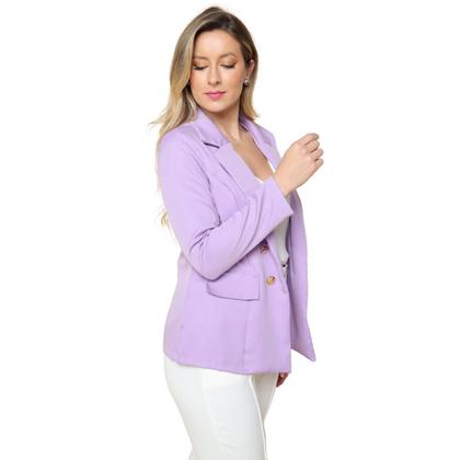 Imagem de Blazer Feminino Alfaiataria Com Botões