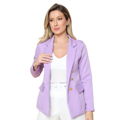 Imagem de Blazer Feminino Alfaiataria Com Botões