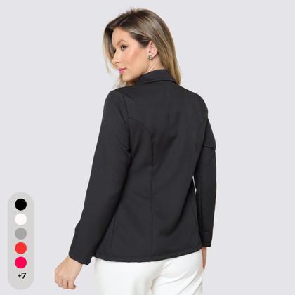 Imagem de Blazer Feminino Alfaiataria Com Botões
