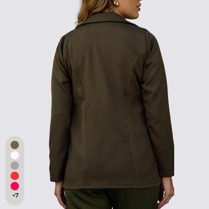 Imagem de Blazer Feminino Alfaiataria Com Botões