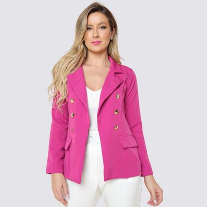 Imagem de Blazer Feminino Alfaiataria Com Botões