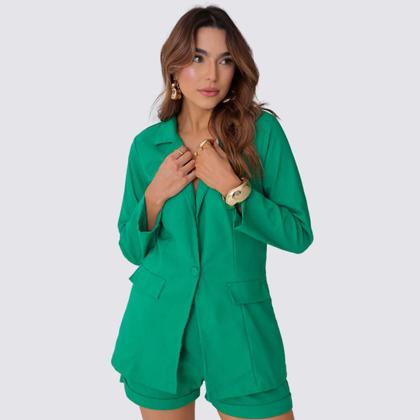 Imagem de Blazer Feminino Alfaiataria em Linho