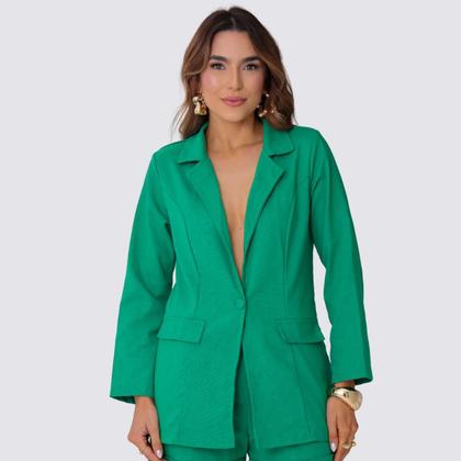 Imagem de Blazer Feminino Alfaiataria em Linho
